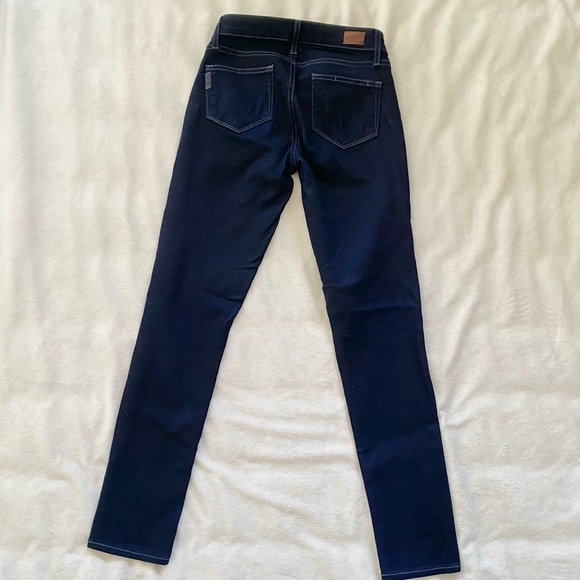 Paige Skyline Ankle Peg Dark Jeans - Picture 4 of 5